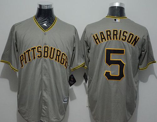 Pirates #5 Josh Harrison Grey New Cool Base Stitched Jersey - Zenithce