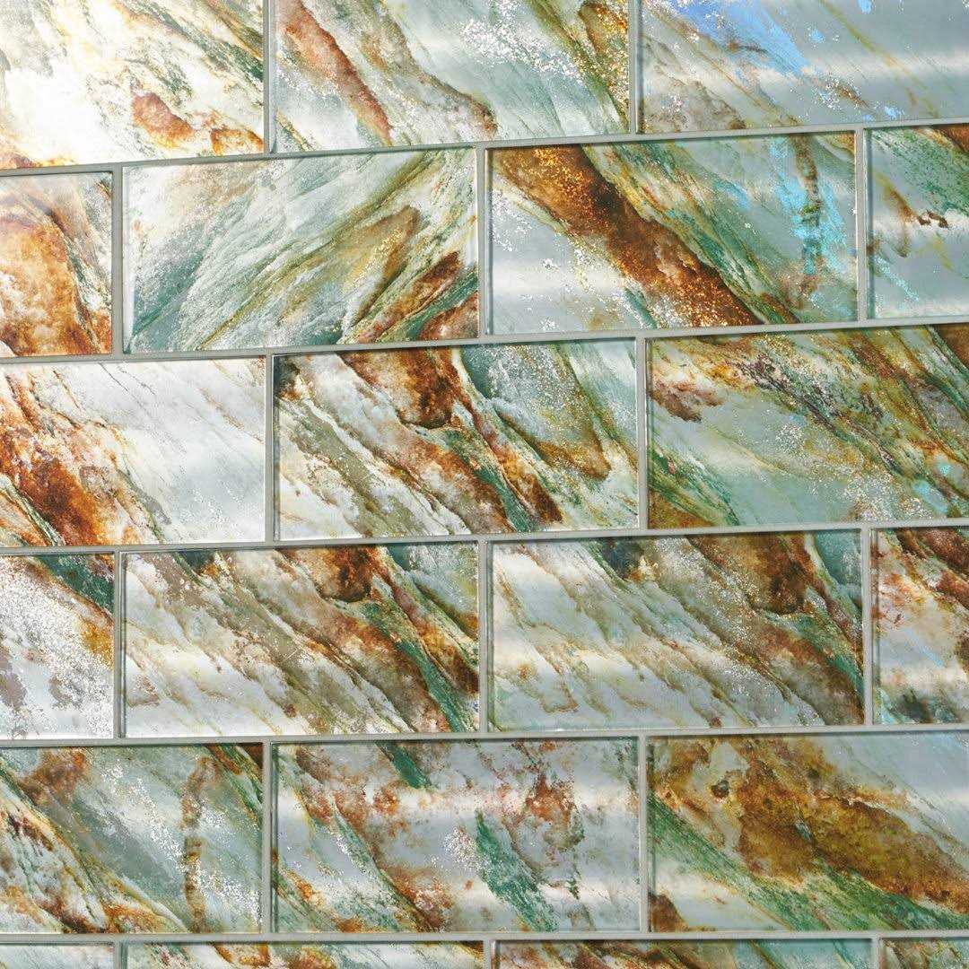 Ivy Hill Tile Wonder Glass 4.37 in. x 8.74 in. Polished Glass Wall Tile - Zenithce