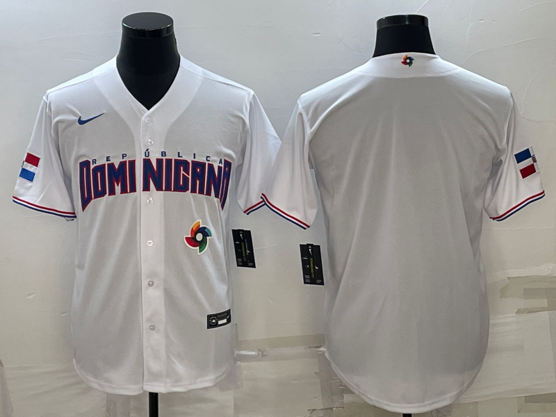 Dominican Republic Blank 2023 White World Classic Stitched Jersey - Zenithce
