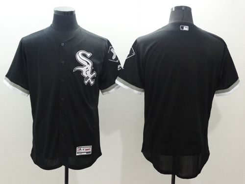 White Sox Blank Black Flexbase Authentic Collection Stitched Jersey - Zenithce