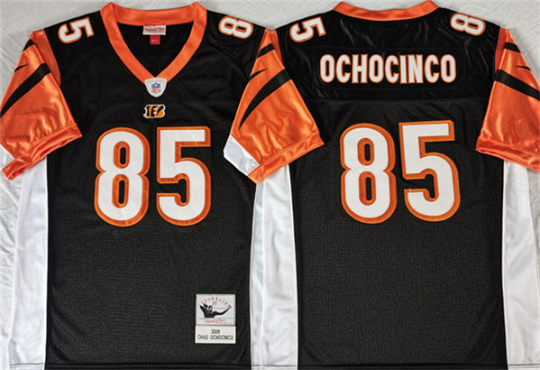 Cincinnati Bengals #85 Chad Ochocinco Black Throwback Stitched Jersey - Zenithce