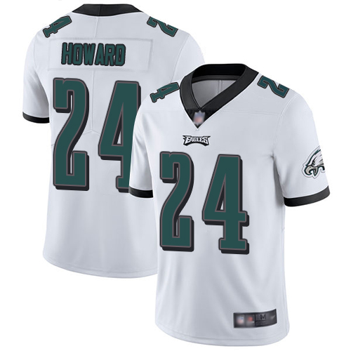 Philadelphia Eagles #24 Jordan Howard White Vapor Untouchable Limited Stitched Jersey - Zenithce