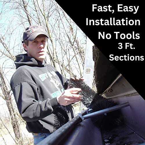 GutterBrush 6 inch Gutter Guard - Zenithce
