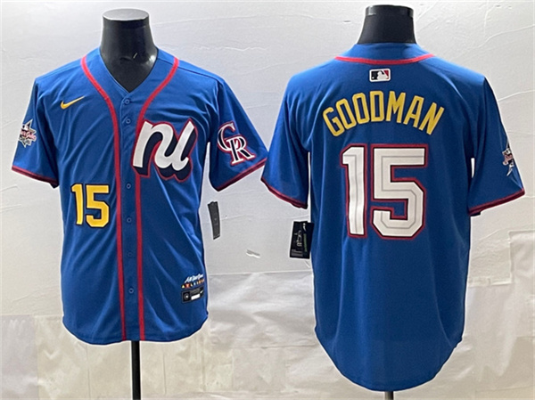 National League #15 Hunter Goodman Blue 2025 All-Star Edition Limited Stitched Jersey - Zenithce