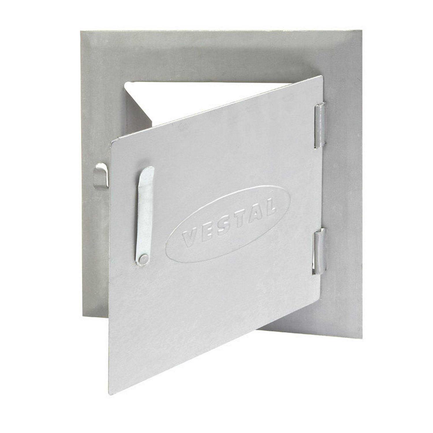 Vestal Black Galvanized Cast Iron Cleanout Door - Zenithce