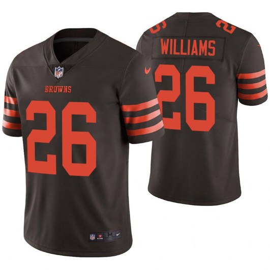 Cleveland Browns #26 Greedy Williams Brown Color Rush Limited Stitched Jersey - Zenithce