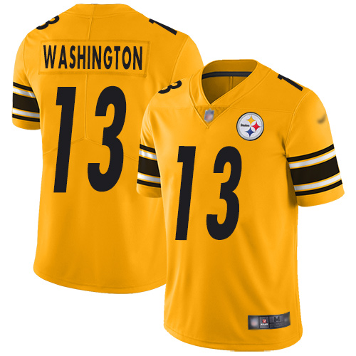 Pittsburgh Steelers #13 James Washington Gold Inverted Legend Stitched Jersey - Zenithce