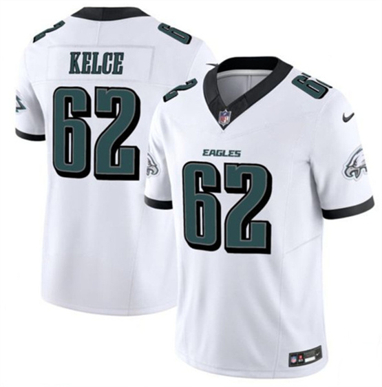 Philadelphia Eagles #62 Jason Kelce White 2024 F.U.S.E. Vapor Untouchable Limited Football Stitched Jersey - Zenithce