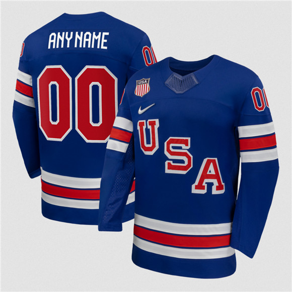 USA Custom Blue 2026 Stitched Jersey - Zenithce