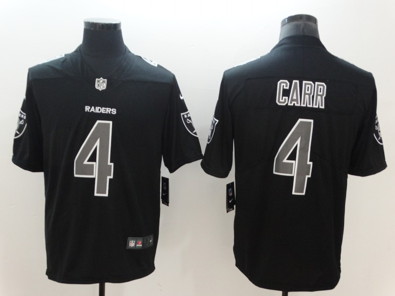 Raiders #4 Derek Carr Black 2018 Impact Limited Stitched Jersey - Zenithce
