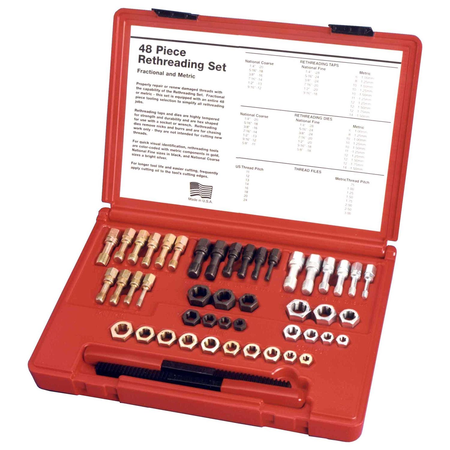 Lang Tools 522 19-Piece SAE and Metric Magnetic Socket Insert KAS-522 - Zenithce