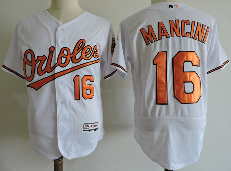 Baltimore Orioles #16 Trey Mancini White Elite Stitched Jersey - Zenithce