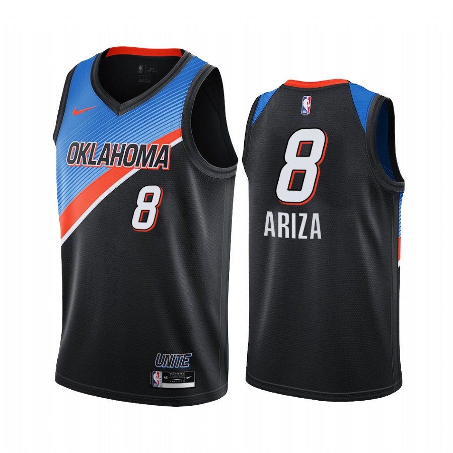 Thunder #8 Trevor Ariza Black Swingman 2020-21 City Edition Jersey - Zenithce