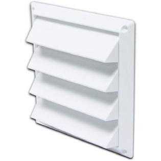 Lambro Industries 6 in. Louvered Air Intake Vent White 606W - Zenithce