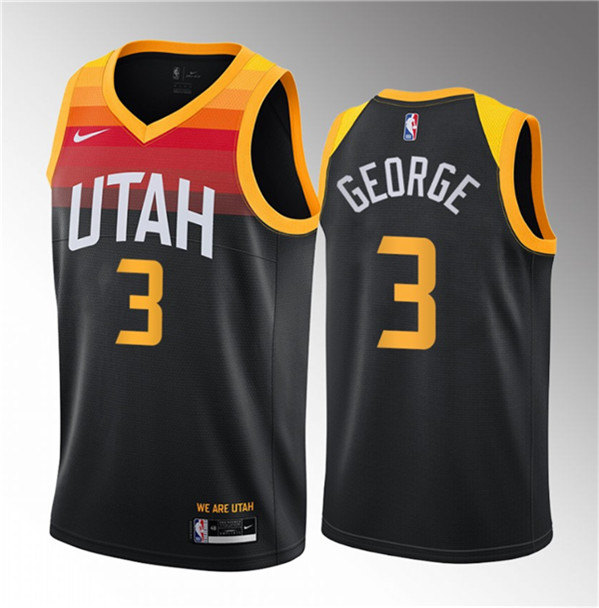 Utah Jazz #3 Keyonte George Black 2023 Draft City Edition Stitched Jersey - Zenithce