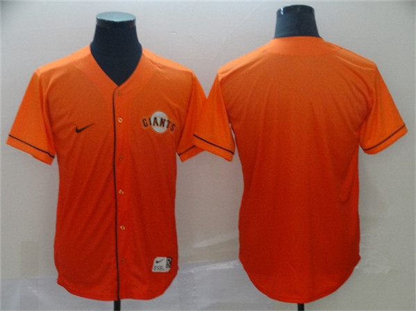 San Francisco Giants Blank Orange Fade Stitched Jersey - Zenithce