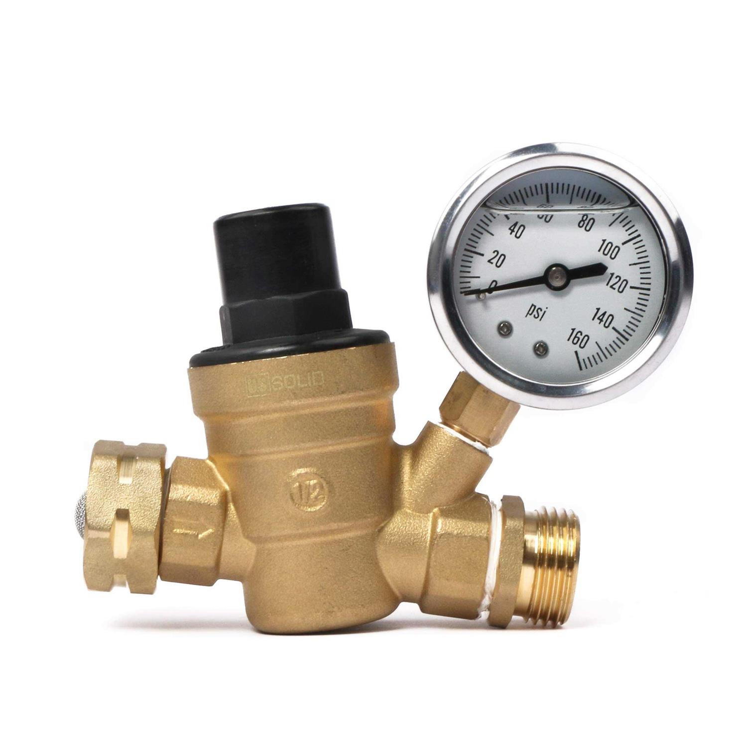 U.S. Solid 2pcs Brass Reducer Hex Bushing Brass Threaded Pipe Fitting NPT Male x NPT Female Adapter - Zenithce