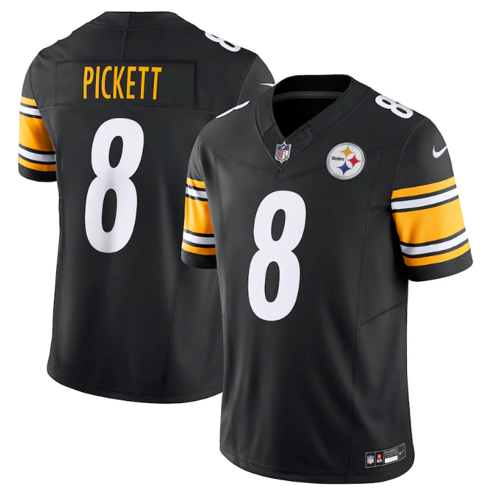 Pittsburgh Steelers #8 Kenny Pickett Black 2023 F.U.S.E. Vapor Untouchable Limited Jersey - Zenithce
