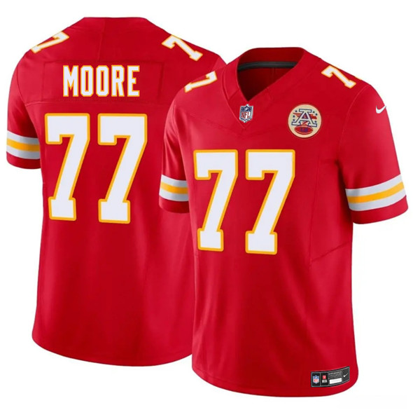 Kansas City Chiefs #77 Jaylon Moore Red 2025 F.U.S.E. Vapor Untouchable Limited Stitched Jersey - Zenithce