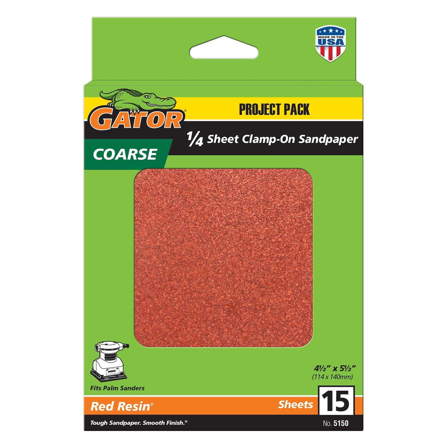 Gator Red Resin Multi-Surface Clamp Sanding Sheets - Zenithce