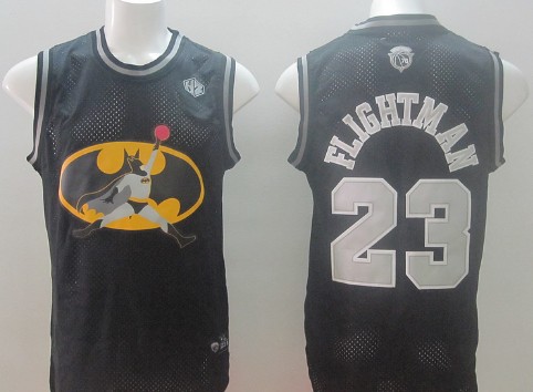 Chicago Bulls #23 Flightman Black Swingman Jersey - Zenithce