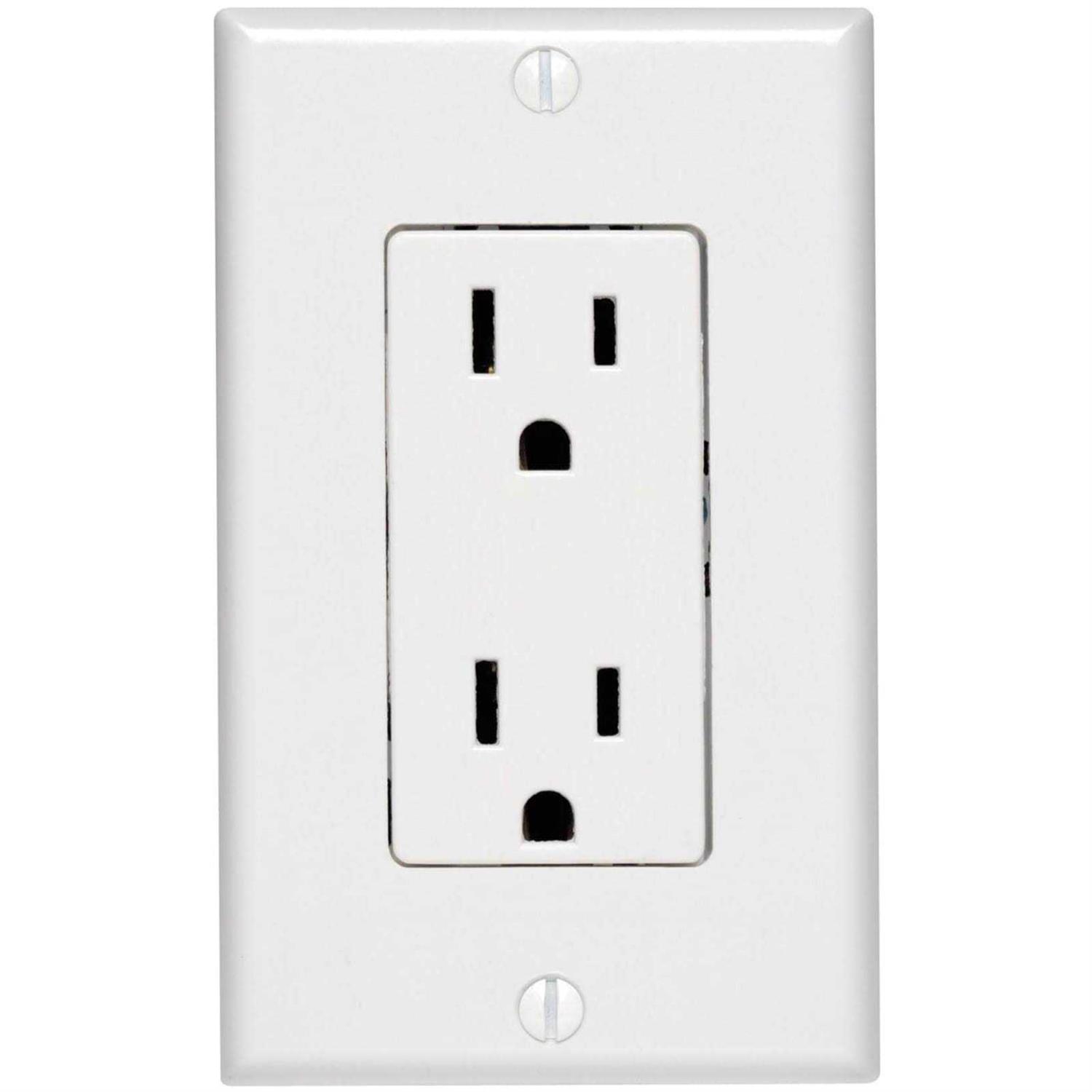 Leviton White 3-Gang 2-Toggle/1-Duplex Wall Plate 88021 - Zenithce