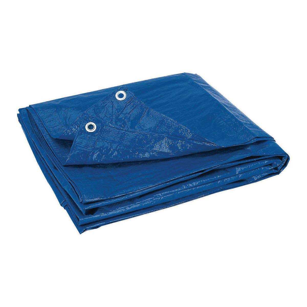 Hft 7 ft. 4 in. x 9 ft. 6 in. Blue All Purpose/Weather Resistant Tarp - Zenithce