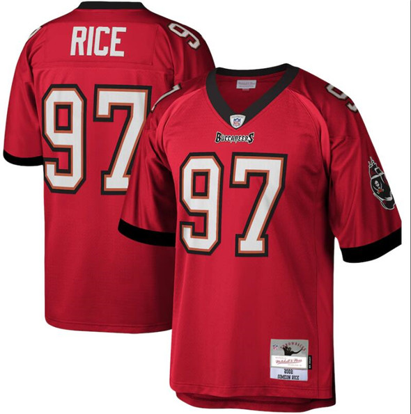 Tampa Bay Buccaneers #97 Simeon Rice Red Throwback Football Stitched Jersey - Zenithce