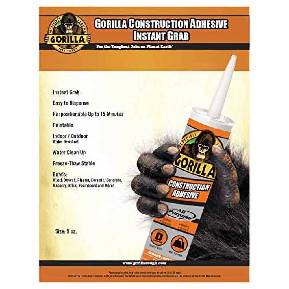 Gorilla Construction Adhesive - Zenithce