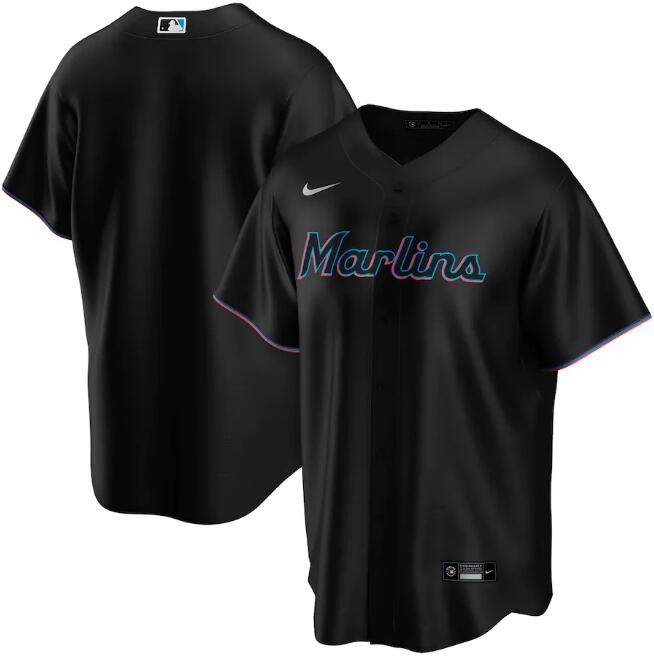 Miami Marlins Black Cool Base Stitched Jersey - Zenithce