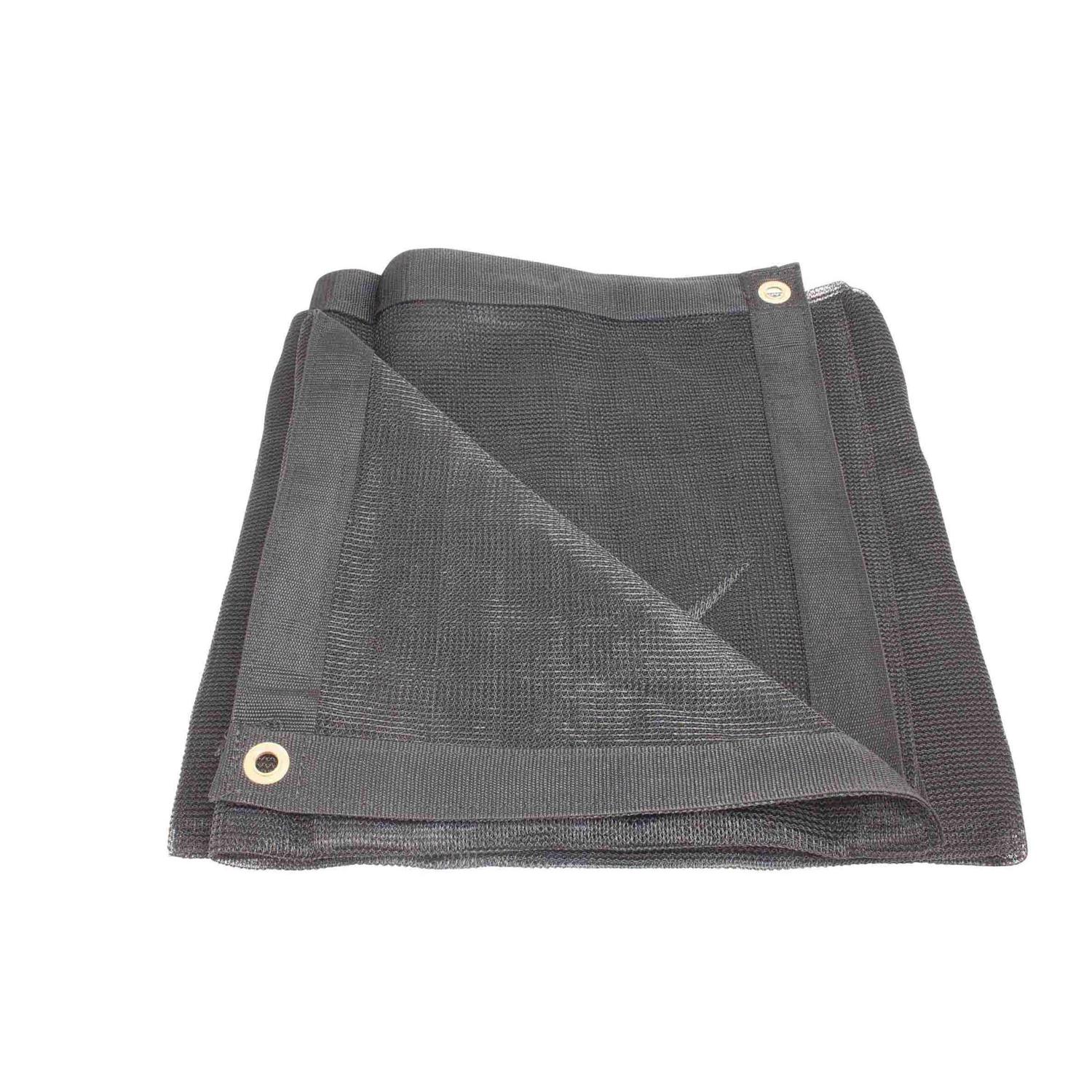 Mytee Products Black Heavy Duty 6 Oz 70% Shade Mesh Tarps with Grommets ROLL-Off - Zenithce