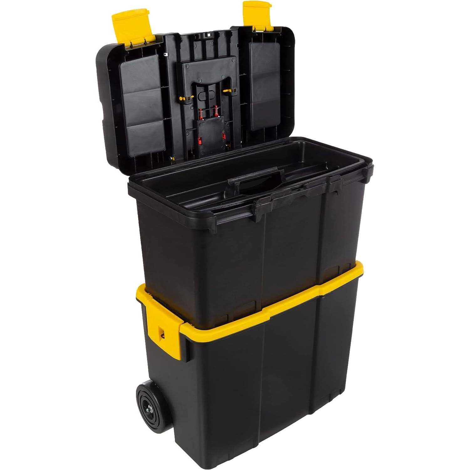 Stalwart Stackable Mobile Tool Box with Wheels - Zenithce