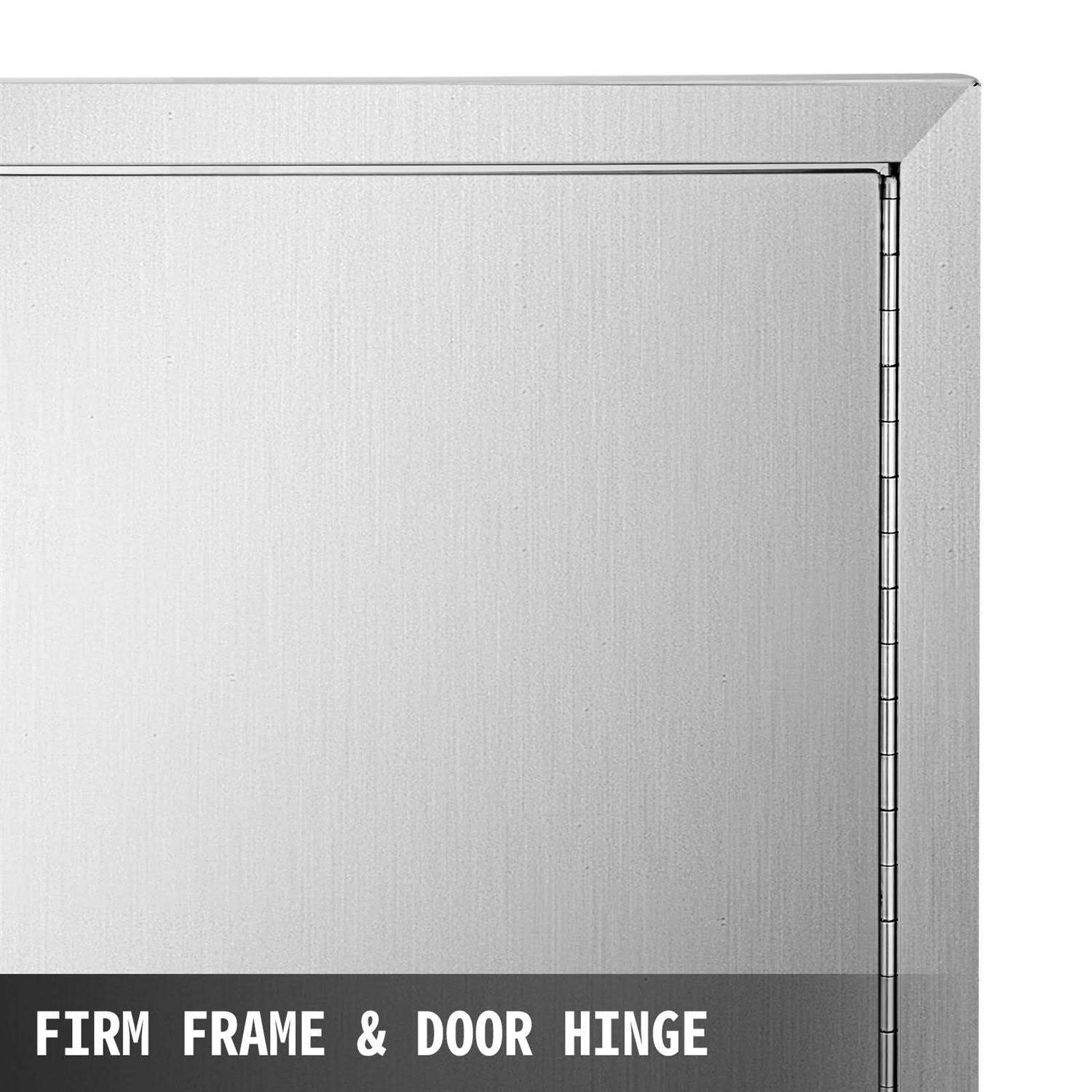 VEVOR Outdoor Kitchen Doors H Double BBQ Door Stainless Steel BBQ Access Door - Zenithce