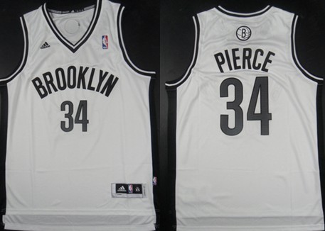 Brooklyn Nets #34 Paul Pierce Revolution 30 Swingman White Jersey - Zenithce