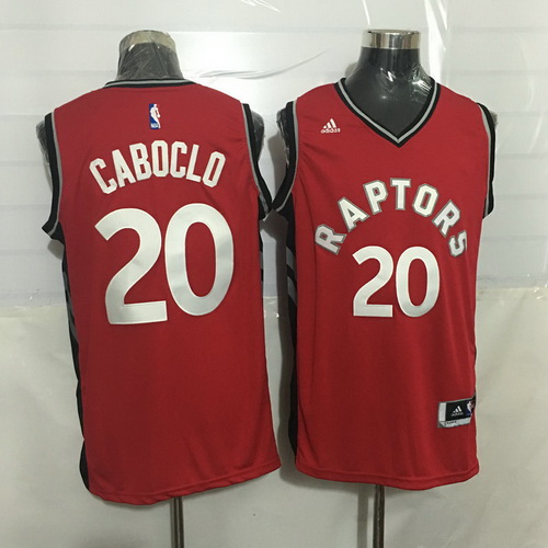 Toronto Raptors #20 Bruno Caboclo Red New Rev 30 Swingman Jersey - Zenithce