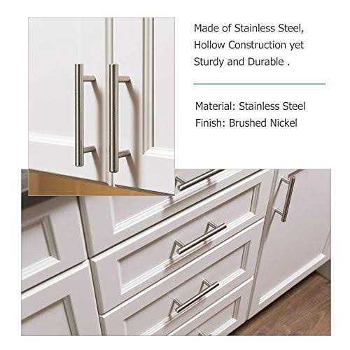 homdiy 15 Pack Brushed Nickel Cabinet Pulls 3 Inch Handles Stainless Steel Cabinet Hardware for Kitchen and Bathroom Cabinets - Zenithce