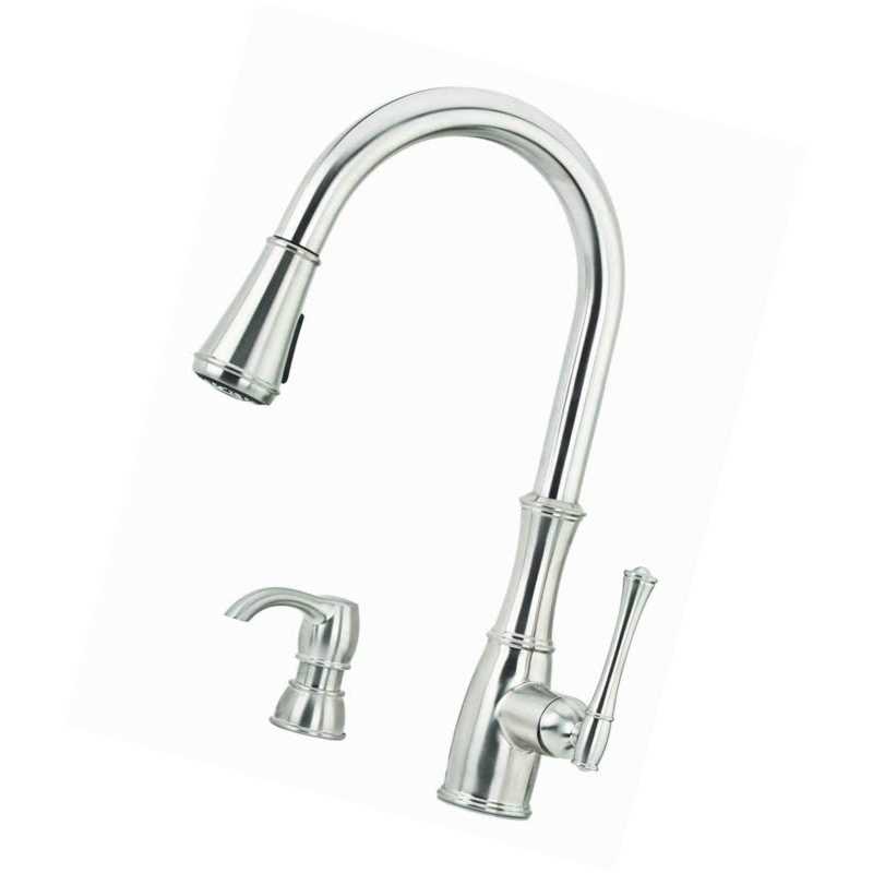 Pfister Wheaton Single Handle Pull Down Kitchen Faucet GT529-WH1 - Zenithce