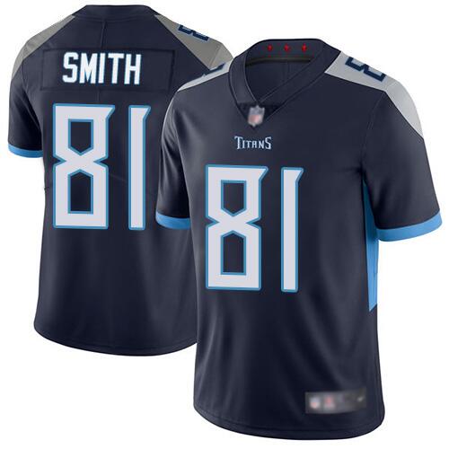 Tennessee Titans #81 Jonnu Smith 2019 Navy Vapor Untouchable Limited Stitched Jersey - Zenithce