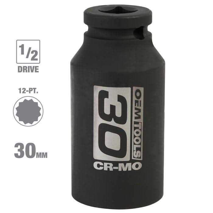 OEMTOOLS 0.5 in Drive 36mm Axle Nut Socket - Zenithce