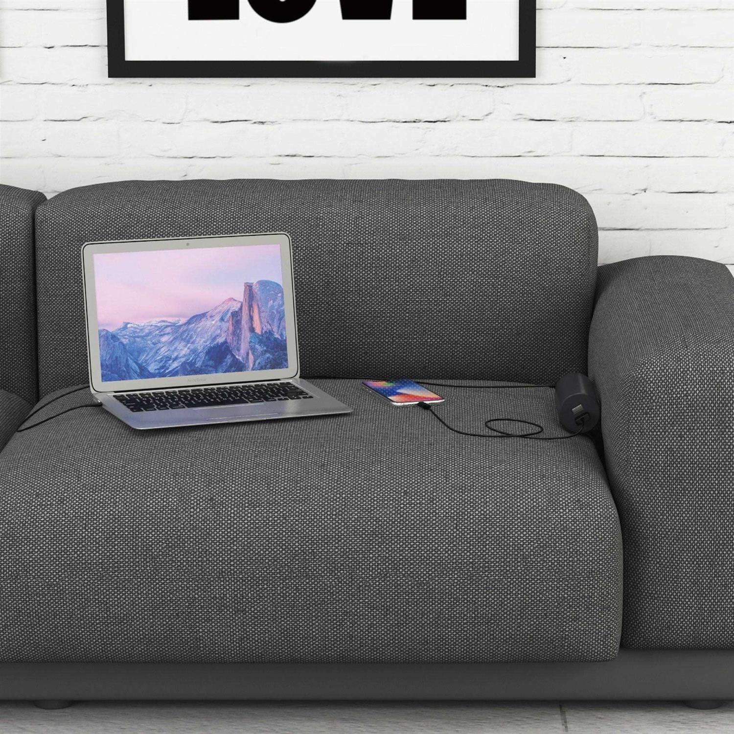 Link2Home Sofa Socket Extension Cord 1 Outlet 2 Ports - Zenithce