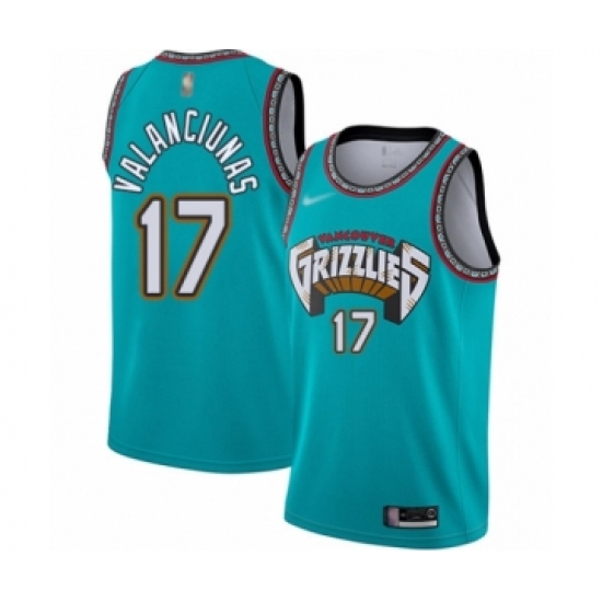 Memphis Grizzlies #17 Jonas Valanciunas Authentic Green Hardwood Classic Jersey - Zenithce