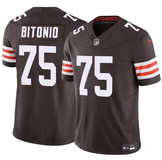 Cleveland Browns #75 Joel Bitonio Brown F.U.S.E. Vapor Limited Stitched Jersey - Zenithce