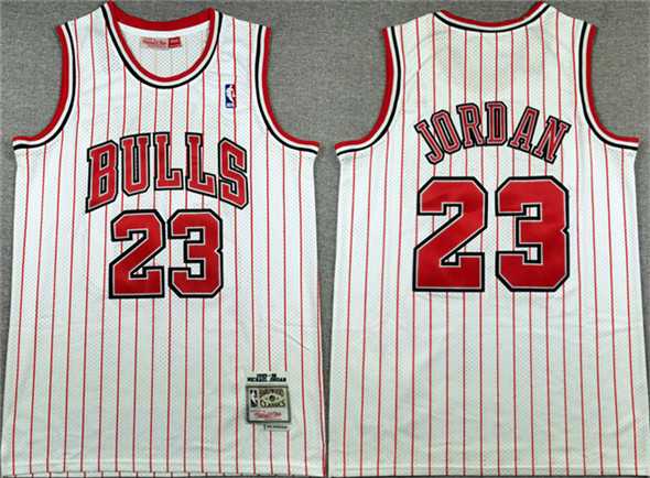 Chicago Bulls #23 Michael Jordan White Stitched Jersey - Zenithce