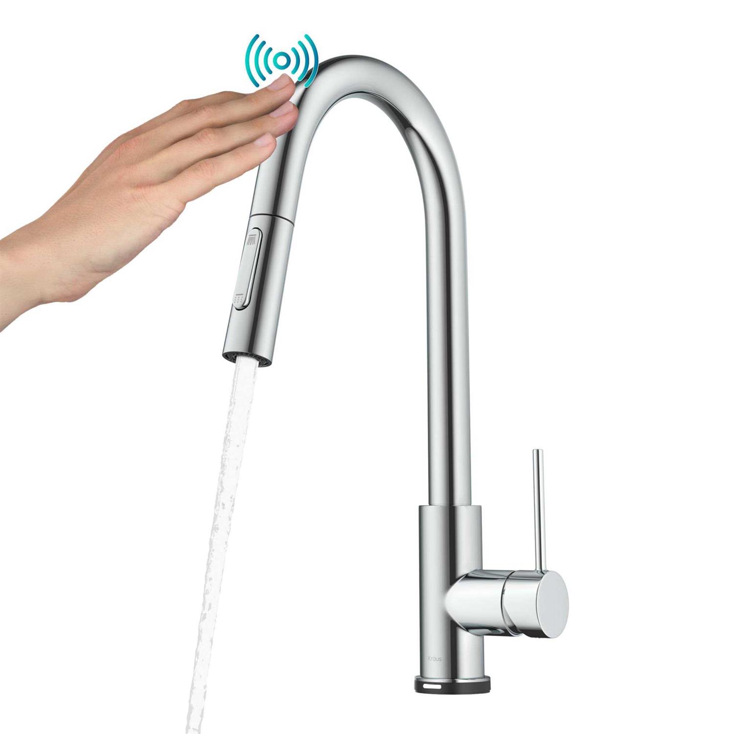 Kraus Oletto 2-in-1 Commercial Style Pull-Down Single Handle Water Filter Kitchen Faucet KFF-2631 - Zenithce