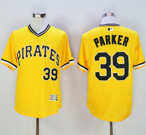Pirates #39 Dave Parker Gold Flexbase Authentic Collection Cooperstown Stitched Jersey - Zenithce