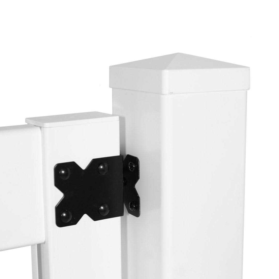 Outdoor Essentials Lewiston 6-ft H x 6-ft W White Vinyl Lattice-Top Fence Panel - Zenithce