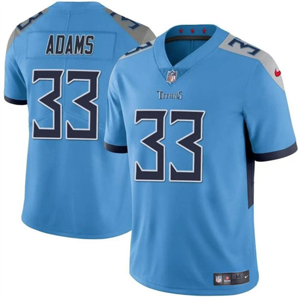 Tennessee Titans #33 Jamel Adams Blue Vapor Limited Stitched Jersey - Zenithce
