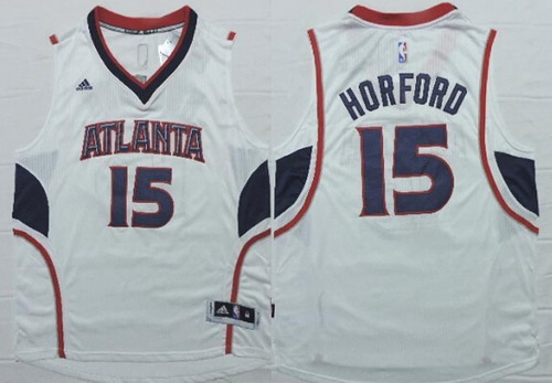 Atlanta Hawks #15 Al Horford Revolution 30 Swingman 2014 New White Jersey - Zenithce