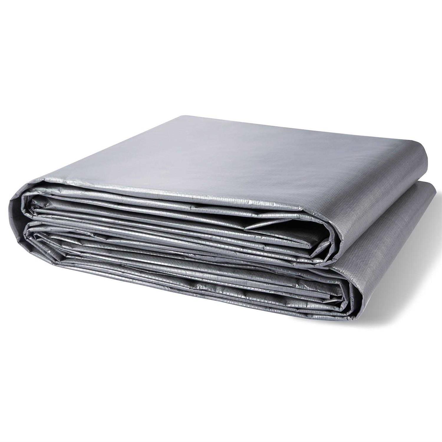 VEVOR Tarp Waterproof Mil Plastic Poly Tarp Cover Multi Purpose Tear UV and Temperature Resistant Outdoor Tarpaulin - Zenithce