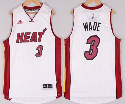 Miami Heat #3 Dwyane Wade Revolution 30 Swingman 2014 New White Jersey - Zenithce